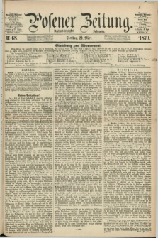Posener Zeitung. Jg.73 [i.e.77], Nr. 68 (22 März 1870) + dod.