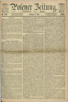 Posener Zeitung. Jg.73 [i.e.77], Nr. 107 (9 Mai 1870) + dod.