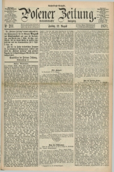 Posener Zeitung. Jg.73 [i.e.77], Nr. 211 (12 August 1870) - Nachmittags=Ausgabe. + dod.