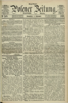 Posener Zeitung. Jg.73 [i.e.77], Nr. 248 (3 September 1870) - Morgen=Ausgabe.