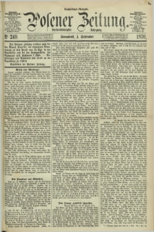 Posener Zeitung. Jg.73 [i.e.77], Nr. 249 (3 September 1870) - Nachmittags=Ausgabe. + dod.