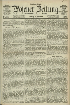 Posener Zeitung. Jg.73 [i.e.77], Nr. 251 (5 September 1870) - Nachmittags=Ausgabe. + dod.