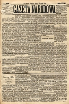 Gazeta Narodowa. 1884, nr 216