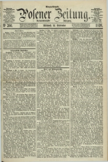 Posener Zeitung. Jg.73 [i.e.77], Nr. 266 (14 September 1870) - Morgen=Ausgabe.