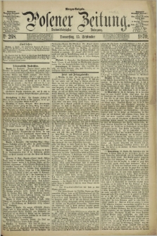 Posener Zeitung. Jg.73 [i.e.77], Nr. 268 (15 September 1870) - Morgen=Ausgabe.