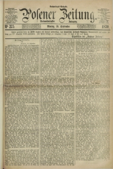 Posener Zeitung. Jg.73 [i.e.77], Nr. 275 (19 September 1870) - Nachmittags=Ausgabe. + dod.