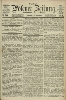 Posener Zeitung. Jg.73 [i.e.77], Nr. 284 (24 September 1870) - Morgen=Ausgabe.