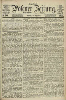 Posener Zeitung. Jg.73 [i.e.77], Nr. 288 (27 September 1870) - Morgen=Ausgabe.
