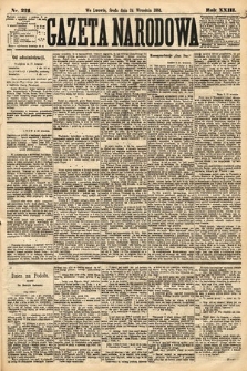 Gazeta Narodowa. 1884, nr 221