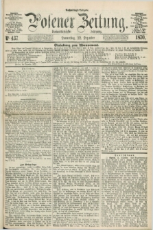 Posener Zeitung. Jg.73 [i.e.77], Nr. 437 (22 Dezember 1870) - Nachmittags=Ausgabe. + dod.
