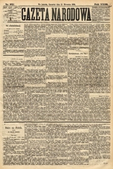 Gazeta Narodowa. 1884, nr 222