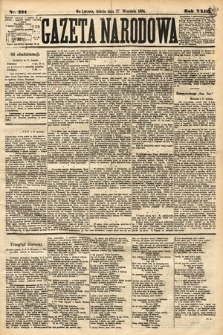 Gazeta Narodowa. 1884, nr 224