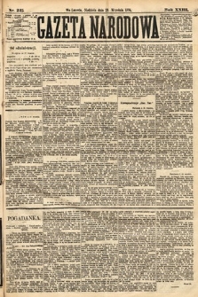 Gazeta Narodowa. 1884, nr 225