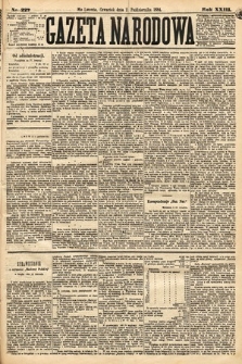 Gazeta Narodowa. 1884, nr 227