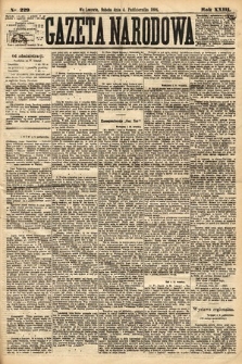 Gazeta Narodowa. 1884, nr 229