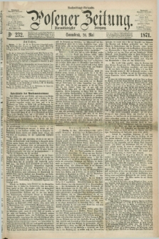 Posener Zeitung. Jg.74 [i.e.78], Nr. 232 (20 Mai 1871) - Nachmittags=Ausgabe. + dod.