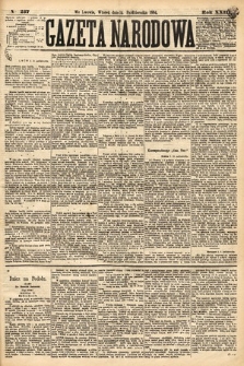 Gazeta Narodowa. 1884, nr 237