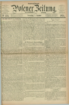 Posener Zeitung. Jg.74 [i.e.78], Nr. 574 (7 Dezember 1871) - Nachmittags=Ausgabe. + dod.