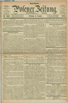 Posener Zeitung. Jg.74 [i.e.78], Nr. 583 (13 Dezember 1871) - Morgen=Ausgabe.