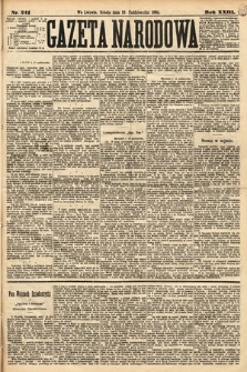 Gazeta Narodowa. 1884, nr 241