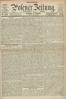 Posener Zeitung. Jg.75 [i.e.79], Nr. 432 (14 September 1872) - Nachmittags=Ausgabe. + dod.