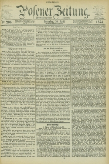 Posener Zeitung. Jg.77 [i.e.81], Nr. 296 (30 April 1874) - Mittag=Ausgabe.