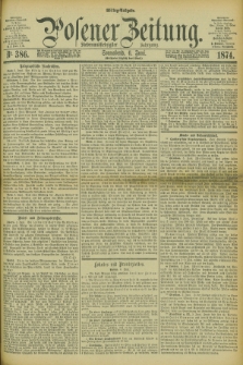Posener Zeitung. Jg.77 [i.e.81], Nr. 386 (6 Juni 1874) - Mittag=Ausgabe.