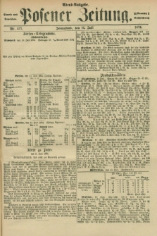 Posener Zeitung. Jg.77 [i.e.81], Nr. 477 (11 Juli 1874) - Abend=Ausgabe.