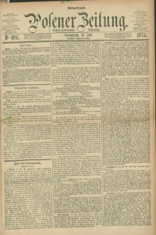 Posener Zeitung. Jg.77 [i.e.81], Nr. 494 (18 Juli 1874) - Mittag=Ausgabe.