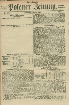 Posener Zeitung. Jg.77 [i.e.81], Nr. 495 (18 Juli 1874) - Abend=Ausgabe.