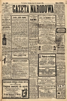 Gazeta Narodowa. 1884, nr 271