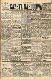 Gazeta Narodowa. 1884, nr 272