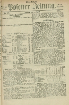 Posener Zeitung. Jg.77 [i.e.81], Nr. 537 (4 August 1874) - Abend=Ausgabe.
