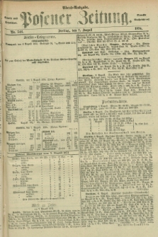 Posener Zeitung. Jg.77 [i.e.81], Nr. 546 (7 August 1874) - Abend=Ausgabe.
