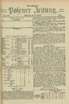 Posener Zeitung. Jg.77 [i.e.81], Nr. 576 (19 August 1874) - Abend=Ausgabe.
