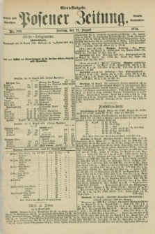 Posener Zeitung. Jg.77 [i.e.81], Nr. 582 (21 August 1874) - Abend=Ausgabe.