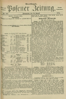 Posener Zeitung. Jg.77 [i.e.81], Nr. 585 (22 August 1874) - Abend=Ausgabe.