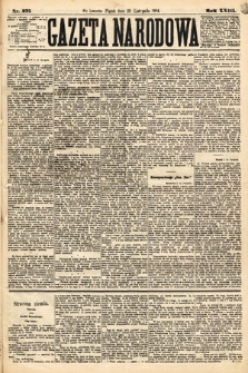 Gazeta Narodowa. 1884, nr 275