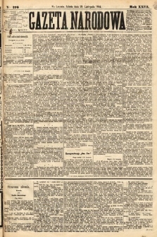 Gazeta Narodowa. 1884, nr 276