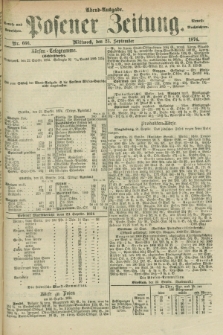 Posener Zeitung. Jg.77 [i.e.81], Nr. 666 (23 September 1874) - Abend=Ausgabe.