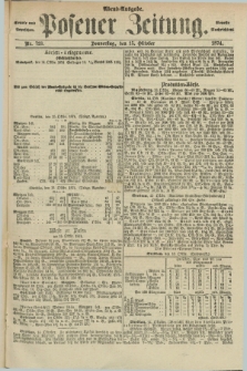 Posener Zeitung. Jg.77 [i.e.81], Nr. 723 (15 Oktober 1874) - Abend=Ausgabe.