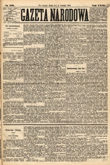 Gazeta Narodowa. 1884, nr 279