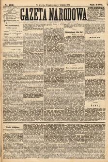Gazeta Narodowa. 1884, nr 280