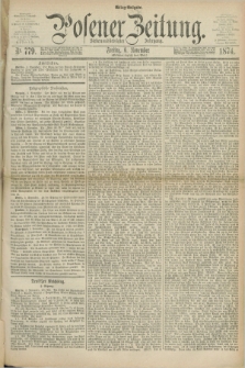 Posener Zeitung. Jg.77 [i.e.81], Nr. 779 (6 November 1874) - Mittag=Ausgabe.