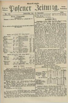 Posener Zeitung. Jg.77 [i.e.81], Nr. 795 (12 November 1874) - Abend=Ausgabe.