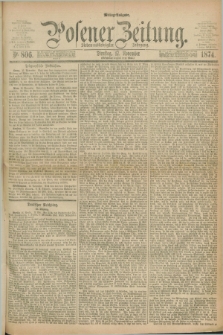 Posener Zeitung. Jg.77 [i.e.81], Nr. 806 (17 November 1874) - Mittag=Ausgabe.