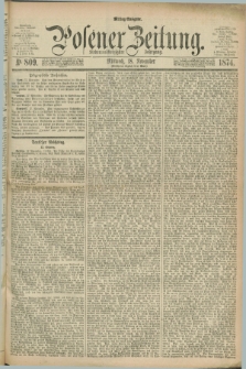 Posener Zeitung. Jg.77 [i.e.81], Nr. 809 (18 November 1874) - Mittag=Ausgabe.