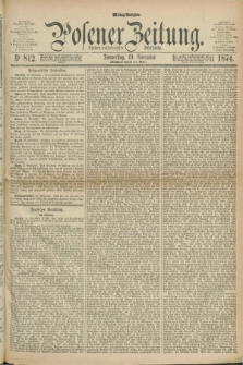 Posener Zeitung. Jg.77 [i.e.81], Nr. 812 (19 November 1874) - Mittag=Ausgabe.