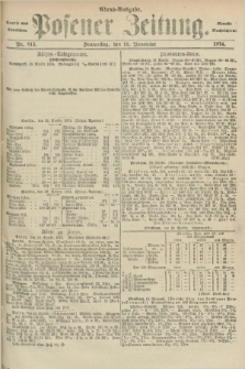 Posener Zeitung. Jg.77 [i.e.81], Nr. 813 (19 November 1874) - Abend=Ausgabe.