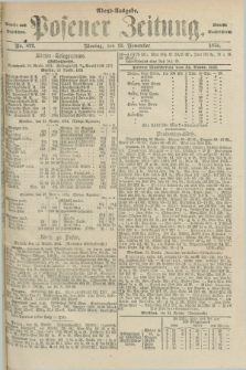 Posener Zeitung. Jg.77 [i.e.81], Nr. 822 (23 November 1874) - Abend=Ausgabe.